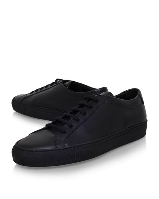 Common Projects Black Original Achilles Low-Top Sneakers for men