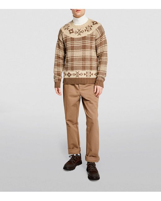 Polo Ralph Lauren Natural Wool-blend Check Sweater for men