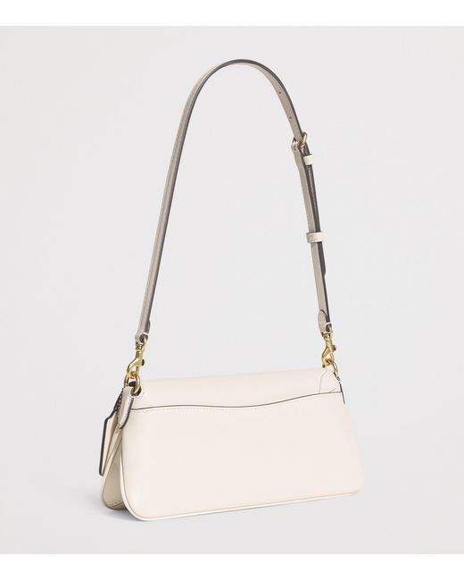 COACH Natural Calf Leather Jet Shoulder Bag