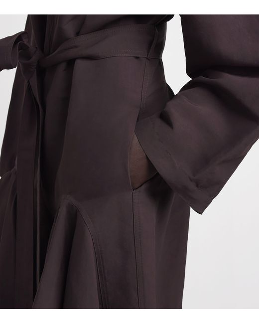 Alaïa Black Paper-Blend Ruffled Jumpsuit