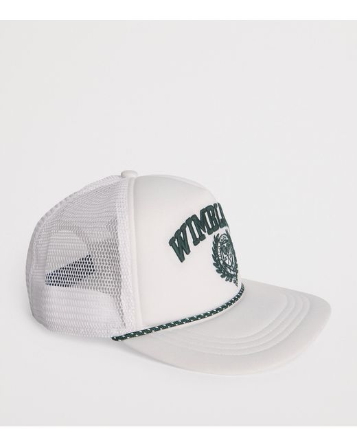 Ralph Lauren White X Wimbledon Logo Baseball Cap for men