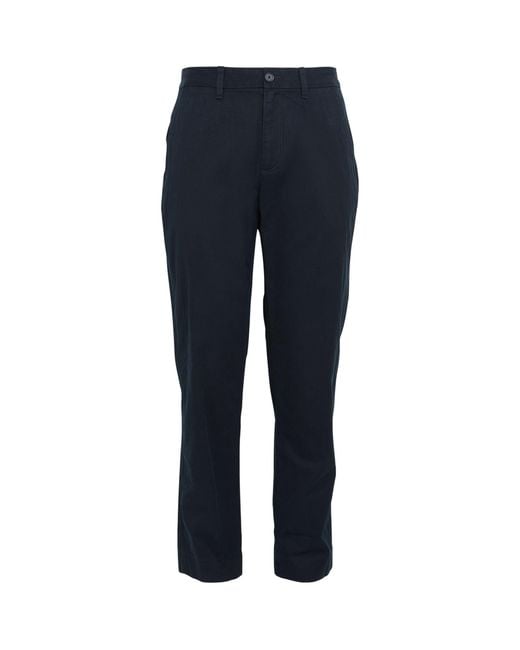 Vince Blue Relaxed Straight Chinos for men