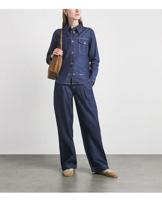Claudie Pierlot Blue Denim Shirt
