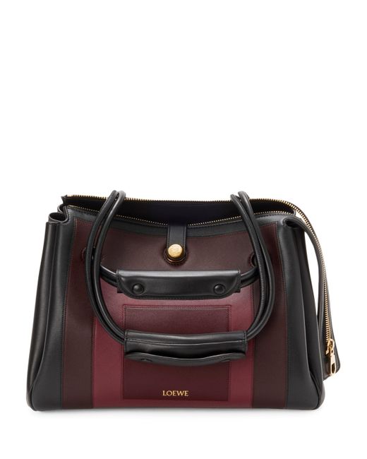 Loewe Black X Albers Medium Leather Madrid Shoulder Bag