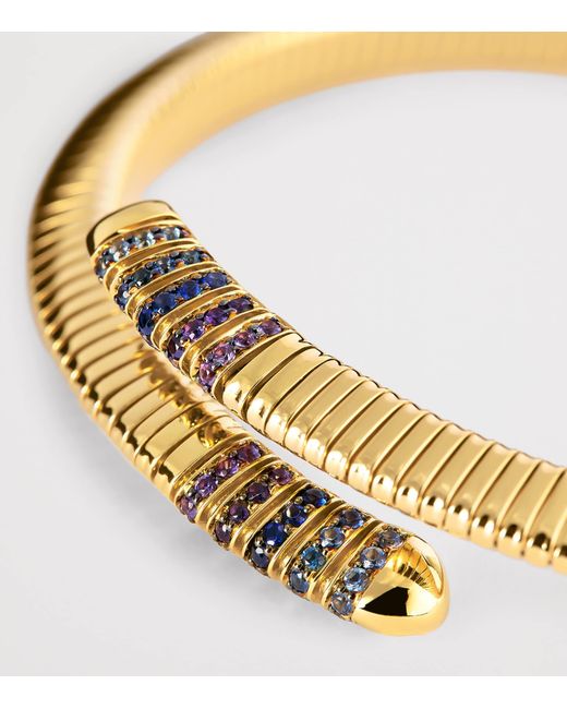 Emily P. Wheeler Metallic And Sapphire Tubogas Bracelet