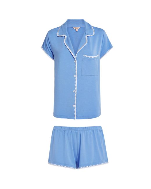 Eberjey Blue Frida Short Pyjama Set