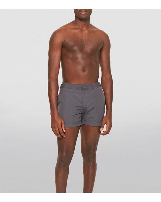 Orlebar Brown Gray Side-stripe Setter Swim Shorts for men