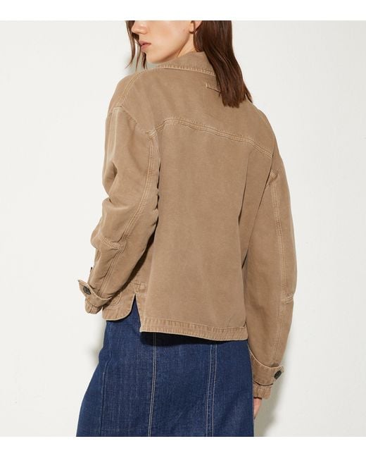 MAX&Co. Brown Denim Twin-Pocket Jacket