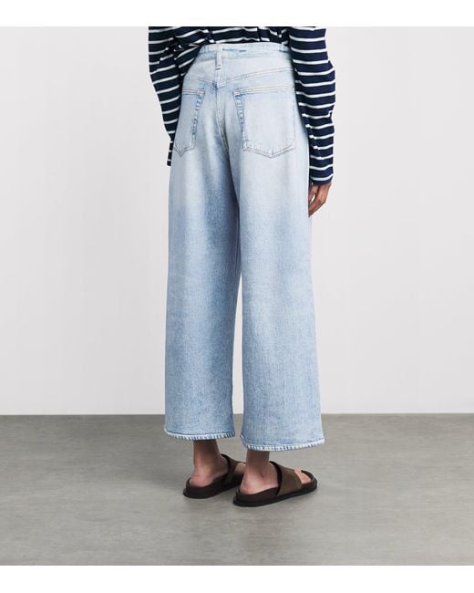 Rag & Bone Blue Miramar Sofie Wide-Leg Jeans