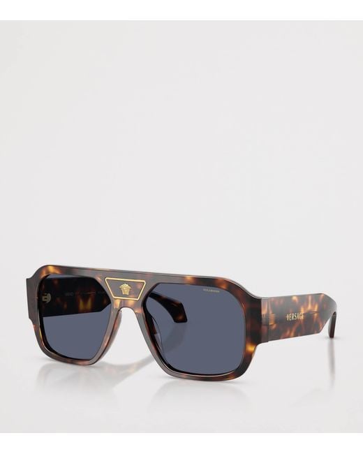 Versace Blue Acetate Ve4508U Square Sunglasses for men
