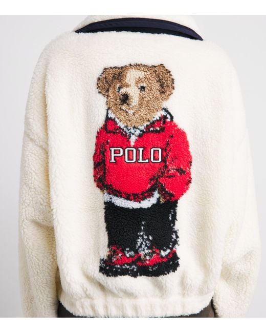 Polo Ralph Lauren Blue Fleece Polo Bear Sweater