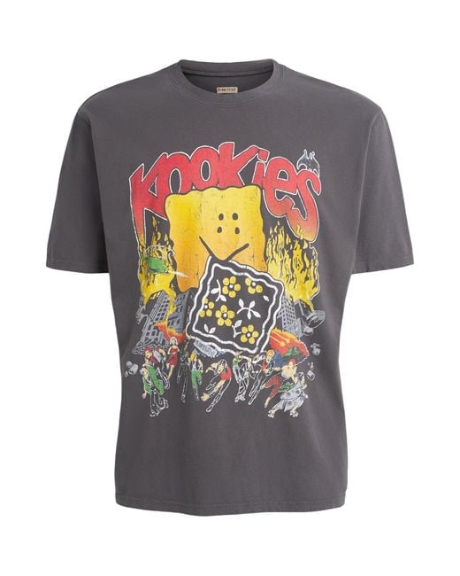 Kapital Gray Cotton Buster Peckish Bowy T-Shirt for men