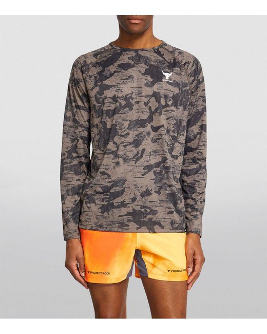 Under Armour Gray Project Rock Iso-chill Top for men