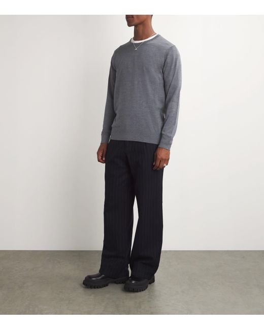 Sandro Gray Wool Sweater for men