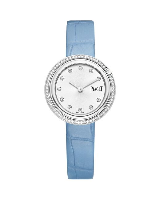 Piaget Blue Stainless Steel And Diamond Possession Watch 29mm