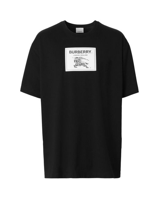 Burberry Equestrian Knight Device T-shirt in Black for Men | Lyst