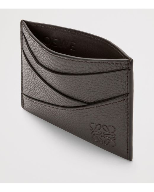 Loewe Black Leather Puzzle Card Holder for men