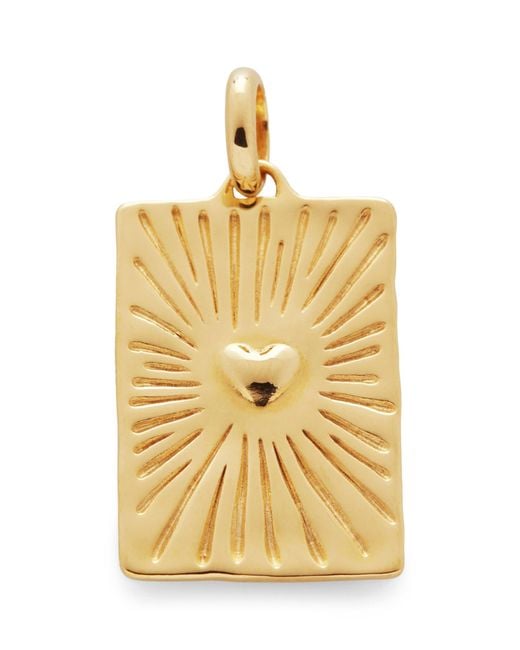 Monica Vinader Metallic Vermeil Talisman Heart Charm