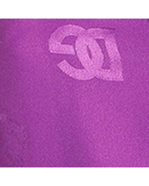 Dolce & Gabbana Purple Silk Dg Millennials Shirt