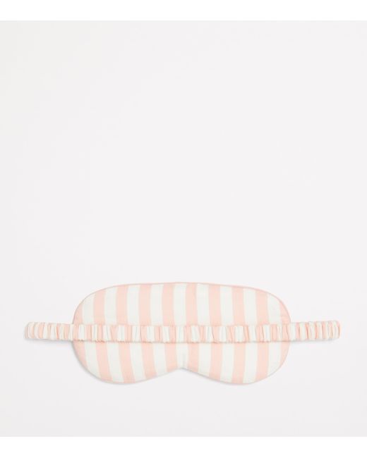 Harrods Pink Cotton Stripe Sleep Mask