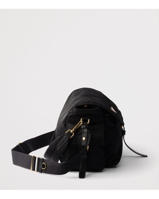 Prada Black Large Re-Nylon Shoulder Bag
