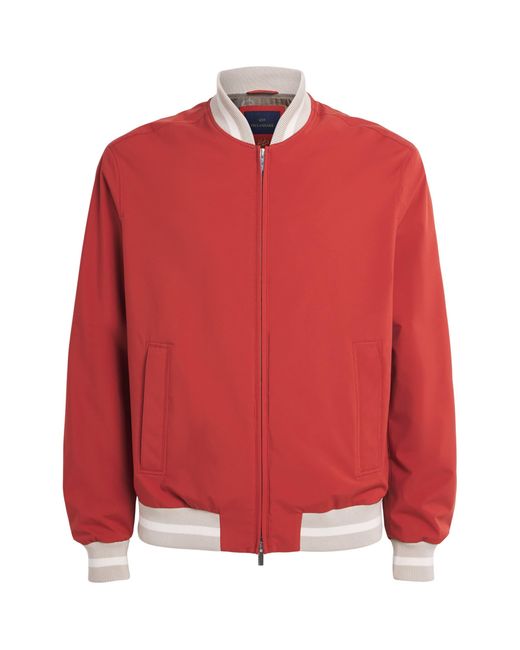 Paul & Shark Red Typhoon Platinum Bomber Jacket for men