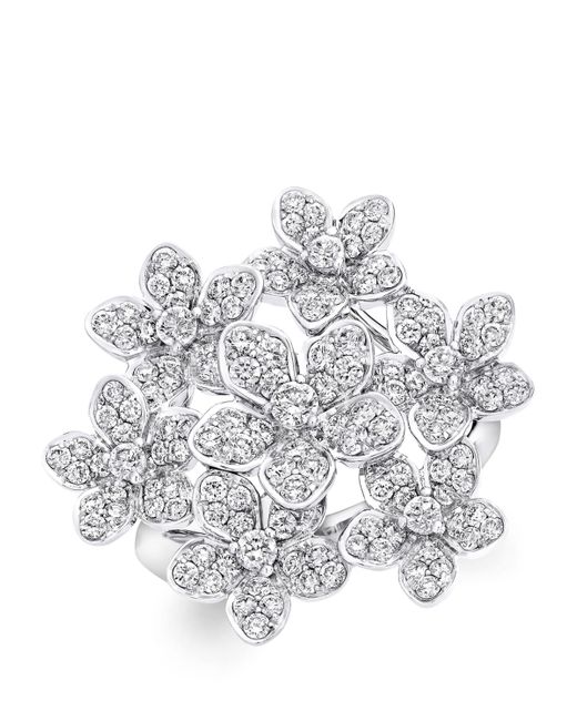 Graff White And Diamond Wild Flower Ring