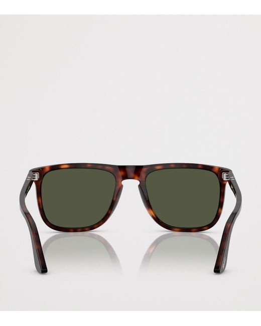 Persol Green Square Pilot Sunglasses