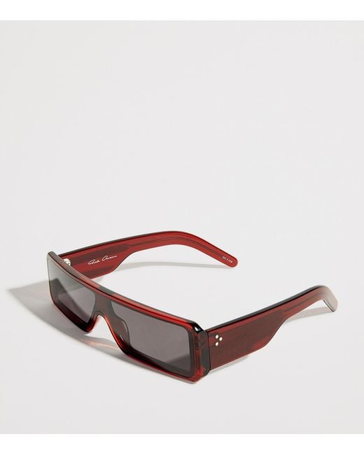 Rick Owens Brown Acetate Geth Sunglasses for men