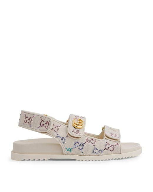 Gucci Natural Sandal With Double G