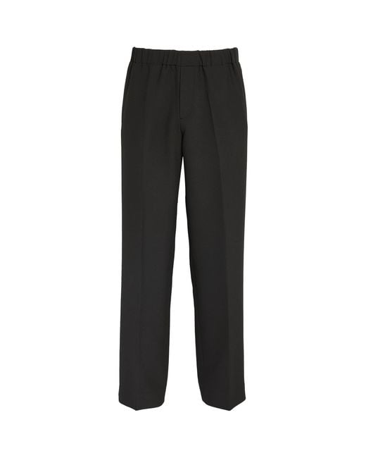 Sandro Black Oversized Tailored Trousers for men