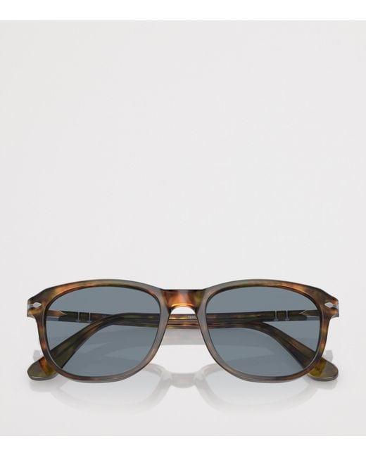 Persol Gray Acetate Pillow Sunglasses