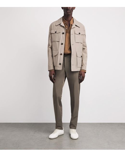Pal Zileri Natural Cotton-Blend Field Jacket for men