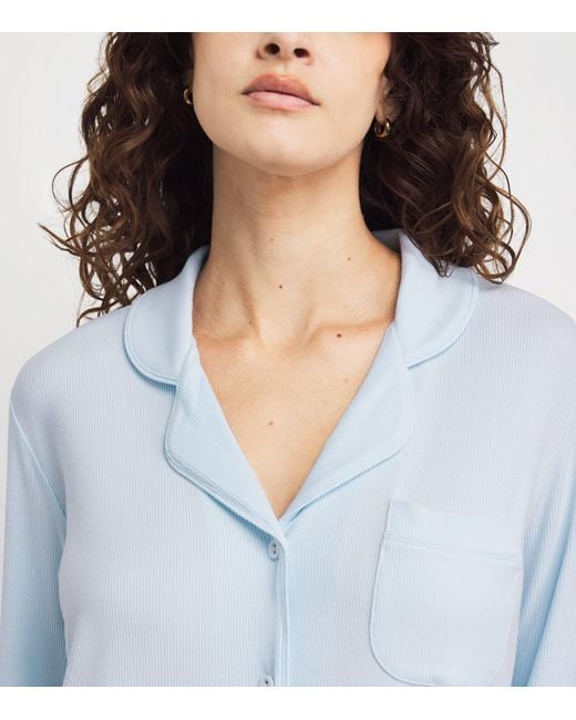 Skims Blue Soft Lounge Pyjama Set