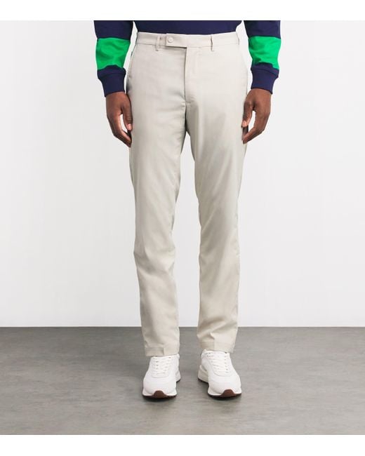 Ralph Lauren Gray Performance Twill Slim Trousers for men