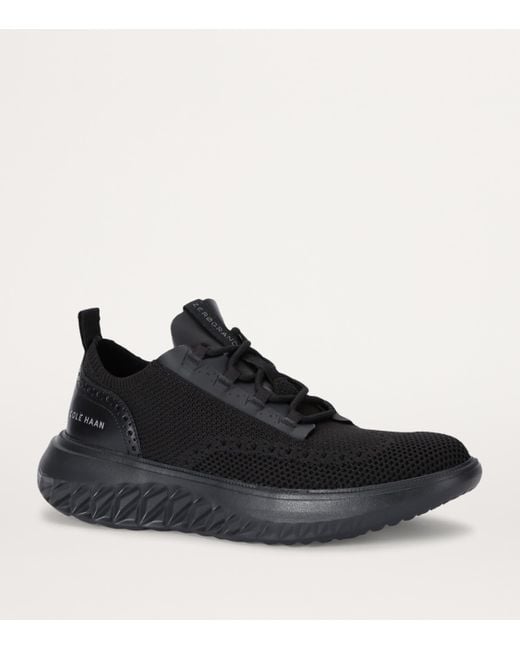 Cole Haan Black Stitchlite Zerøgrand Sneakers for men