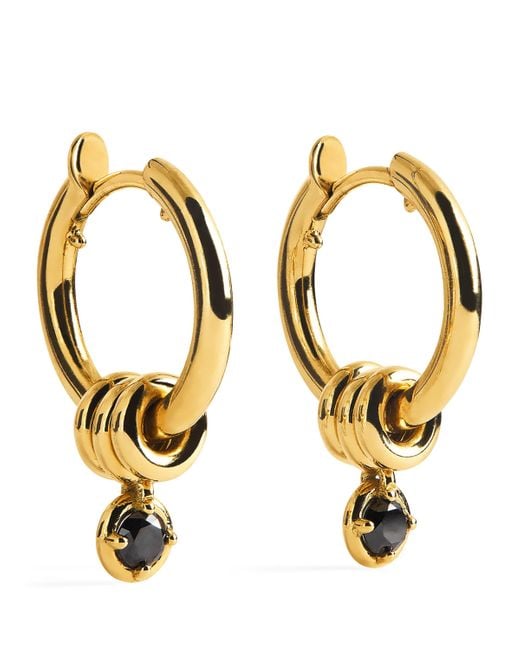 Spinelli Kilcollin Metallic And Diamond Zahra Hoop Earrings