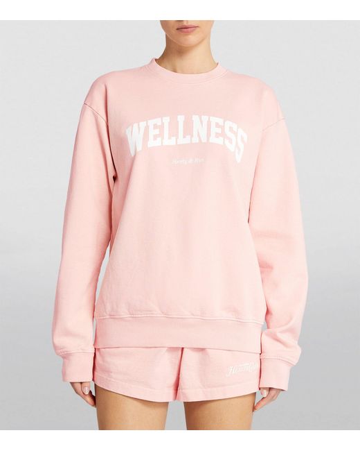 Sporty & Rich Pink Wellness Sweatshirt