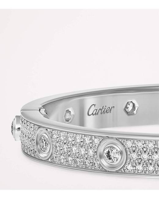 Cartier Metallic And Diamond Love Bracelet