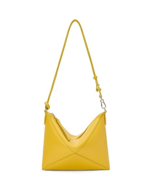 Loewe Yellow Leather Puzzle Pouch Bag
