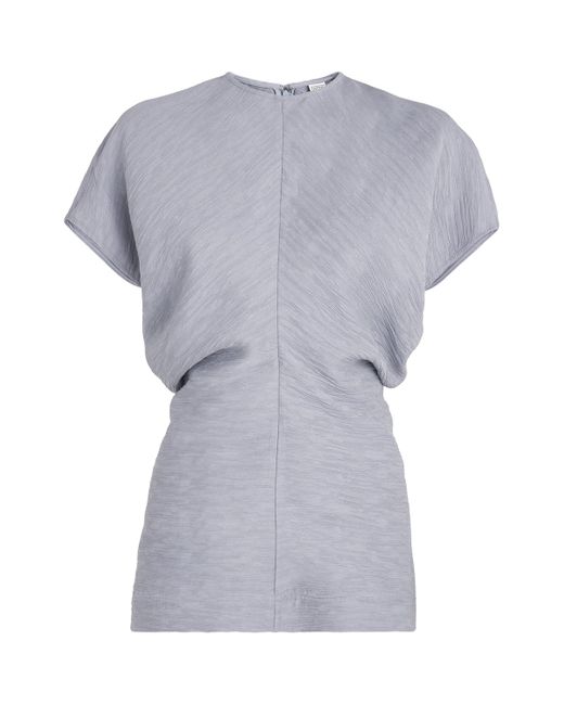 Totême  Gray Mistral Slouch-Waist Top