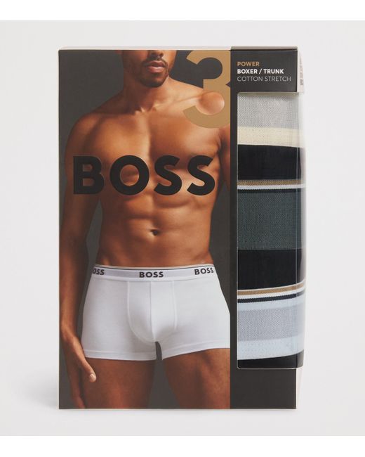 Boss Black Cotton-Stretch Power Trunks for men