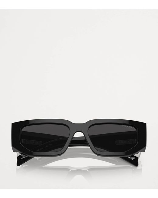 Prada Black Geometric Sunglasses for men