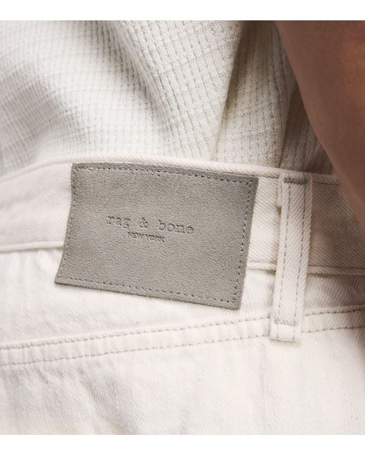 Rag & Bone White Fit 4 Straight Jeans for men