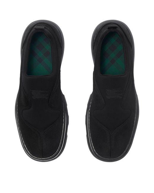 Burberry Black Suede Foam Sneakers for men