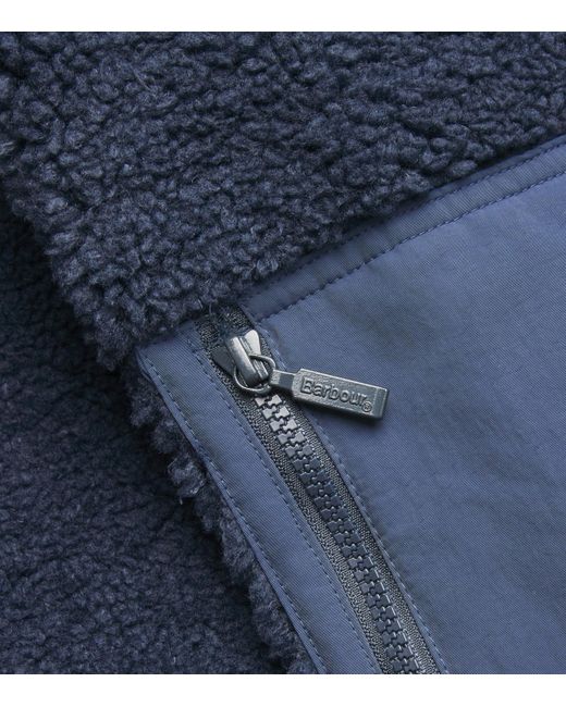 Barbour Blue Fleece Weardale Jacket for men