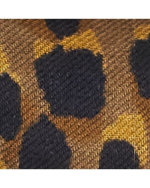 Etro Black Leopard And Paisley Print Scarf