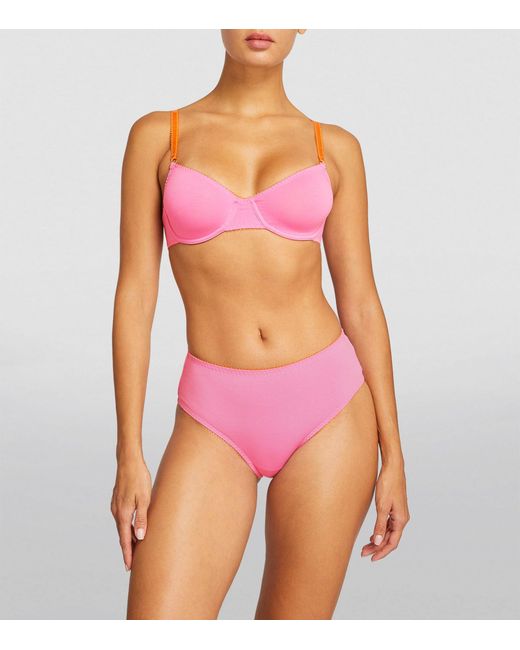 Dora Larsen Pink Millie High-waist Briefs