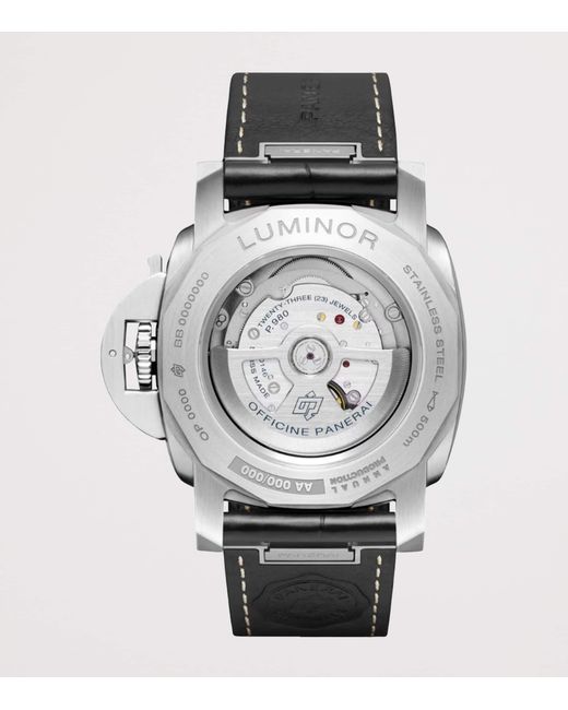 Panerai Gray Stainless Steel Luminor Marina Watch for men