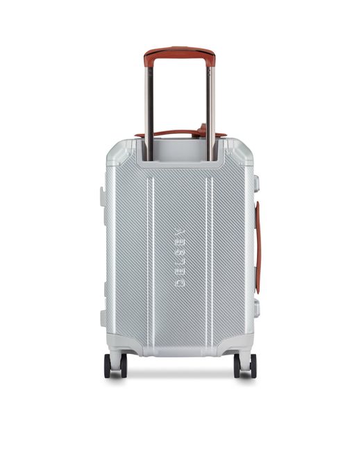 Delsey White Alur Cabin Spinner Suitcase